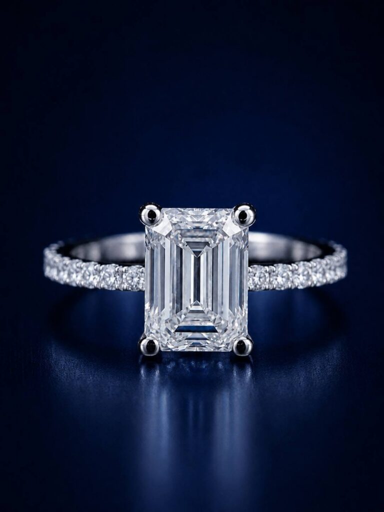 Lab-grown diamond engagement ring in stock in Las Vegas