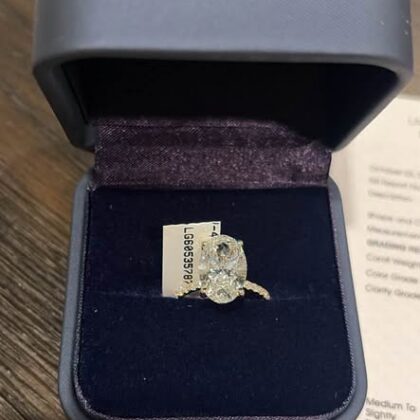 Nearly 5 Carats of Pure Fire: 4.82ct Oval Diamond in 14K Gold
