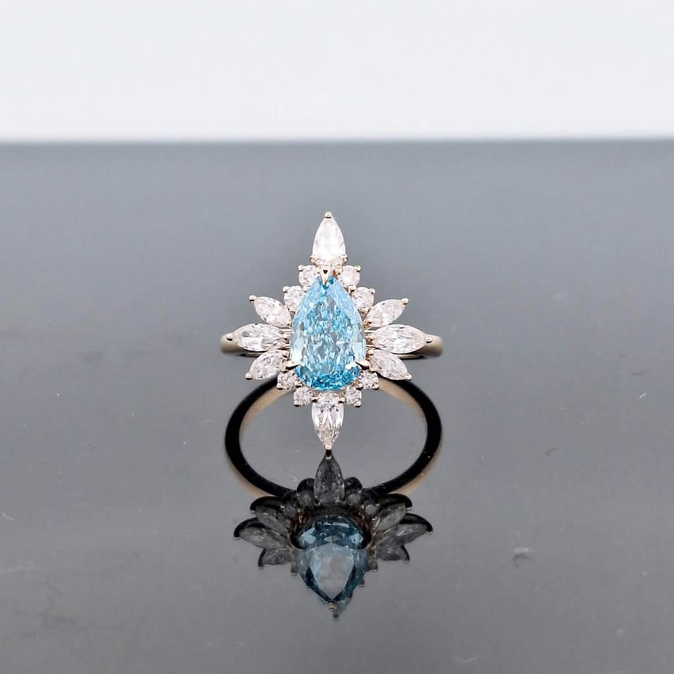 Lab-grown diamond engagement ring in stock in Las Vegas